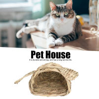 Hamster House Reed Grass Hand ทอหัวกระต่ายรูปร่าง Semicircle เป็นมิตรกับสิ่งแวดล้อม Pet Nest สำหรับ Home Pet Shop