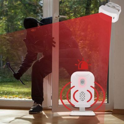 Motion Sensor Detector Alarm Bell Entry Alert System Shop Store Welcome Chime Wireless C