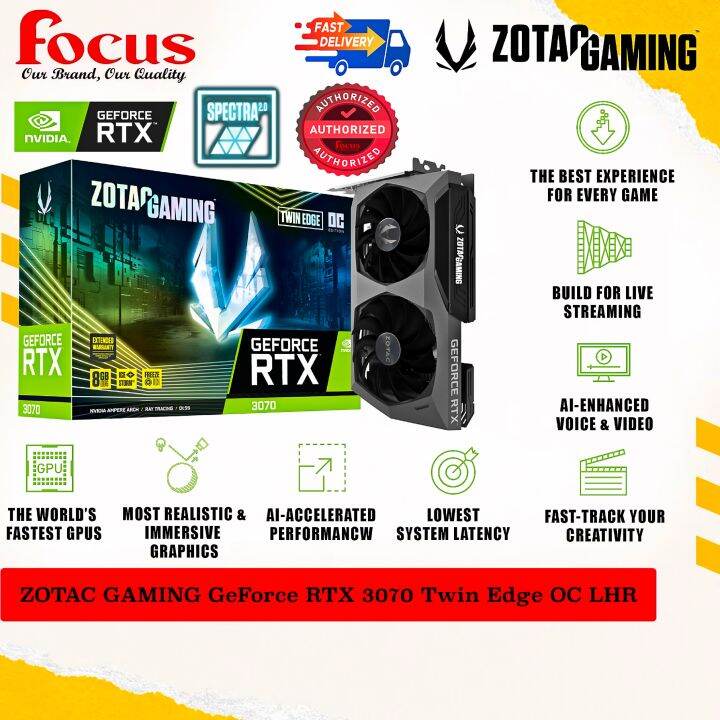 Zotac Gaming Geforce Rtx 3070 Twin Edge Oc Lhr Zt A30700h 10plhr Lazada 6457