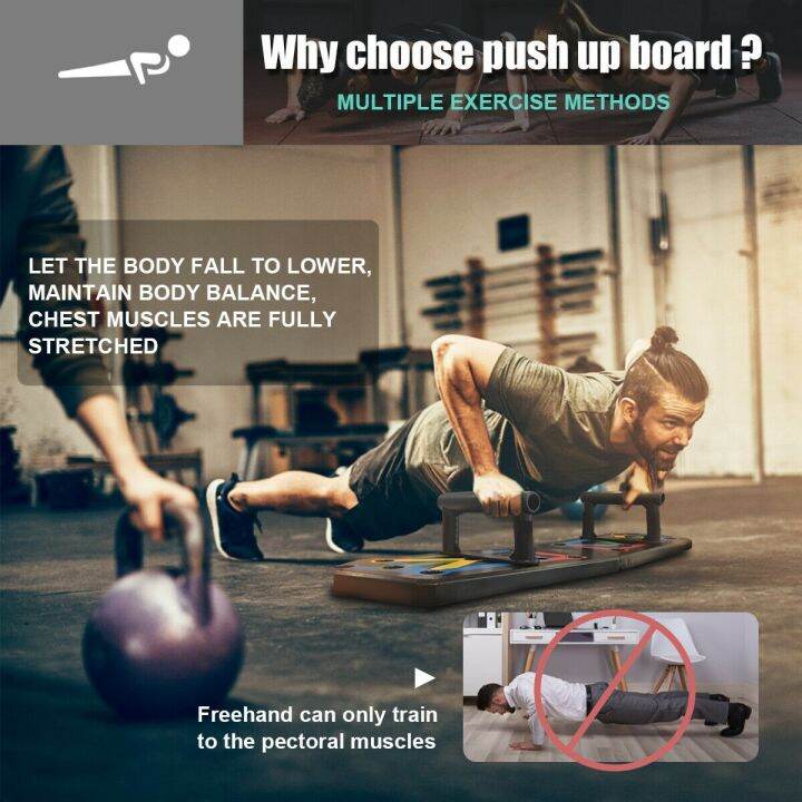 13 in 1 Pushup Board Portable Foldable Power Press Push Up Rack Board