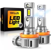 OXILAM 2Pcs 16000LM Turbo H8 H11 Canbus 9012 HIR2 LED Headlight Bulb 9005 HB3 9006 HB4 Car Headlamp 12V 60W 6500K White H9 H16JP Bulbs  LEDs  HIDs