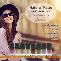 JURNESS สีทาเล็บเจอเนส Natural Matte (แนชเชอรอล แมท) 13 ml สีโทนธรรมชาติ ไม่มีมุก