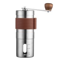 （HOT NEW）เครื่องบดกาแฟแบบแมนนวล EasyPortable Hand Crank ความแข็งสูง Breedslip