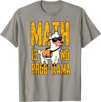 Math Shirts For Kids: Math Is No Prob-Llama T-Shirt Custom T Shirt Rife Cotton Mens Tops T Shirt Camisa