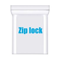 100pcs/lot Thick Transparent Zip lock Bags Clear Ziplock Food package Storage bag Plastic Thick Small Jewelry packing Zip Bags Food Storage Dispensers