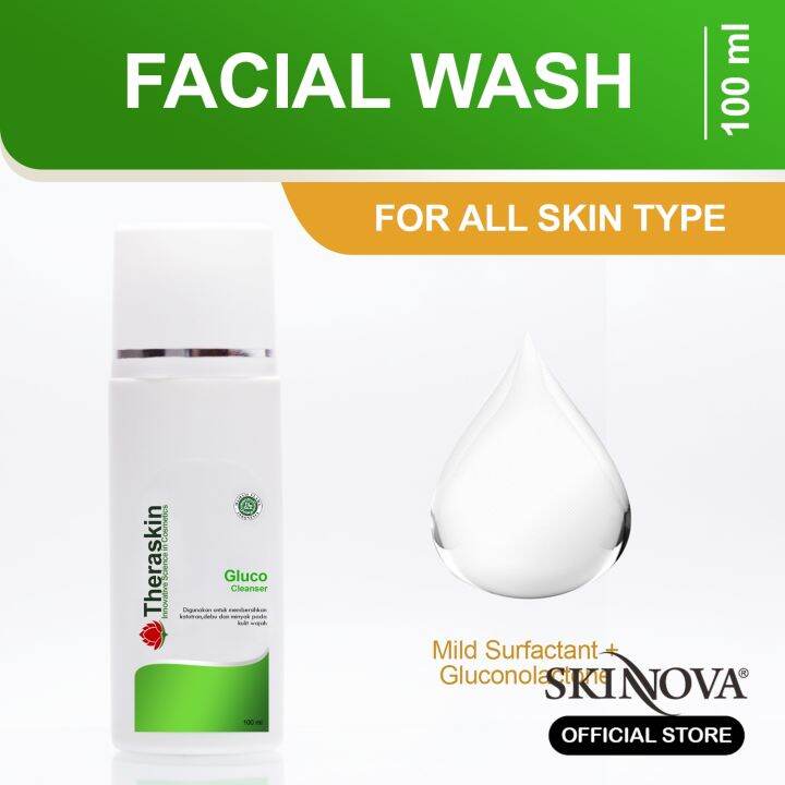 Theraskin Gluco Cleanser / Sabun Cair Untuk Kulit Sensitif
