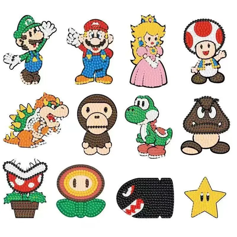 Cartoon Super Mario DIY 5D Diamond Painting Kit Childhood 