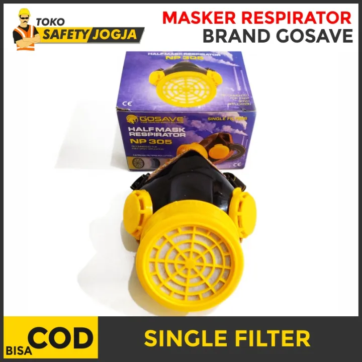 Respirator Masker Obat / Masker Chemical / Masker Cat Anti Debu Single ...