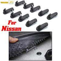 10Pcs สำหรับ Nissan X-Trail Titan Leaf Teana พรม Retention Retainer รถชั้น Mat คลิป Fixing Hooks ผู้ถือ CLamps Buck Grips