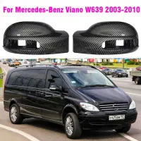 Cubierta De Espejo Retrovisor ด้านข้าง ABS, Cubiertas De Espejo Trasero Para Mercedes-Benz Viano W639 2003-2010 A6398110461คลุม/