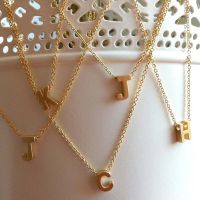 Dainty Initial Chain Necklaces for Women Custom Gold Color Tiny 26 Letters Charm Pendant Choker Boho Girl Minimalist Chic Collar Fashion Chain Necklac