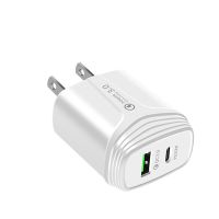 1 Pcs USB Charger Quick Charge PD 20W Fast Charging Charger QC3.0 Type-C Charging Head Universal Charger PC