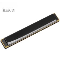 Golden/Silver Harmonica 28 Holes C Chromatic Polyphony Wide Music range Mouth Organ Wind Instrument Bagpipe