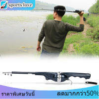 กระจกพับได้เบ็ดตกปลากับ fish rod Reel สายหล่อแบบพกพาอุปกรณ์ตกปลา