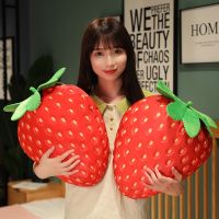 ❀♀ AEOZAD Simulação Strawberry para crianças Travesseiro criativo dos desenhos animados Boneca de frutas macias Almofada do sofá Presente menina