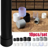 hotx【DT】 10Pcs Leg Caps Rubber Feet Protector Plastic Pipe Cover Table Covers Hole Plugs Dust Supplies