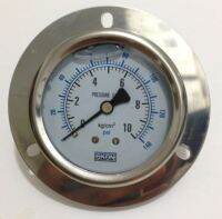 YN60ZT front flange 2.5 60mm brass movements pressure gauge rback mount manometer Shock - proof oil - filled pressure gauge