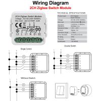 ข้อเสนอพิเศษ GIRIER Tuya Zigbee โมดูลสวิตซ์  ไฟ3.0 DIY เบรกเกอร์สมาร์ท1 2 3 4แก๊งค์รองรับการควบคุม2ทางใช้ได้กับ Alexa Google Home