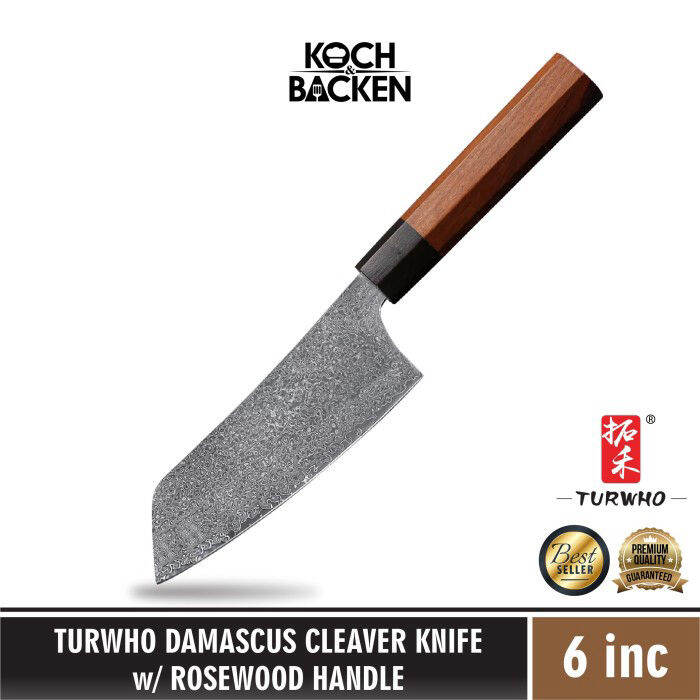 TURWHO Premium 6 Japanese Style Damascus Chef Knife Pakkawood Handle