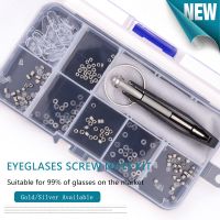 【CW】 Eyeglass Glasses Repair Kit Small Screws Nuts Washers with Screwdrivers Tweezer for Sunglasses Watch Jewelry Fixing