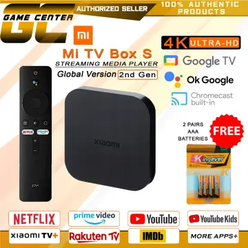 Original Global Xiaomi Mi TV Box S 4K HDR Android TV 8.1 Ultra HD