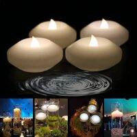 1pcs Floating Tea Light Flicke Electronic Candle Battery Powered Floating On Water Tealight For Wedding Party Decor