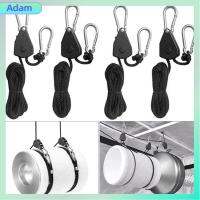 ADAM 1/2/4pcs อุปกรณ์เสริม เรือแคนูเรือคายัค นิ้วสำหรับงานหนัก วงล้อรอก สายรัดแบบผูก เชือกเส้นเล็กโคมไฟ ตัวล็อคเชือก