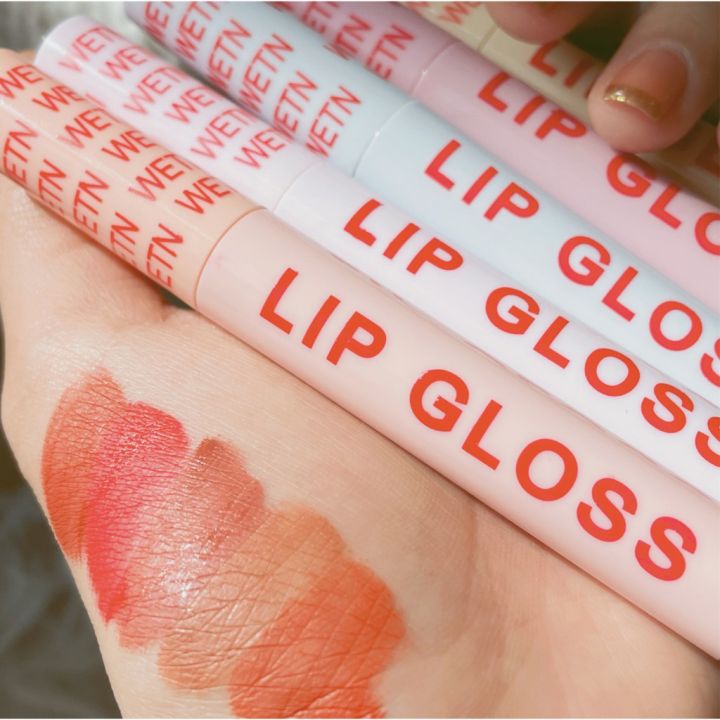 ลิปกลอส-wetn-ลิปเซท-5สี-เนื้อซอฟท์แมท-สีสวย-เนื้อกำมะหยี่-ติดทน-ปากไม่แห้ง-lip-gloss