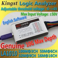 Kingst LA1010 USB Logic เครื่องวิเคราะห์100M อัตราตัวอย่างสูงสุด16ช่องตัวอย่าง10B,MCU,ARM,FPGA อุปกรณ์กำจัดแมลงซอฟต์แวร์ภาษาอังกฤษ