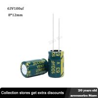 【cw】 20pcs 63V 100UF 8x12mm low Aluminum Electrolyte Capacitor uf 63 V Electric Capacitors frequency 20