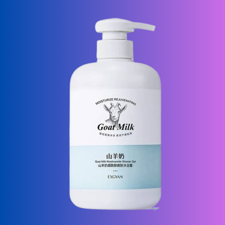 GOAT MILK SHOWER GEL EXGYAN 500 ML MOISTURIZE REJUVENATING Bath Body