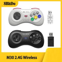 8Bitdo M30เกมแพดไร้สาย2.4กรัมสำหรับ Sega Genesis ดั้งเดิมและ Sega Genesis ไดรฟ์เมกะเซก้า