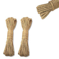 4MM x 100Meters Jute Rope Natural Strong Hemp Rope Cord Jute Twine for Arts Crafts DIY Decoration Gift Wrapping General Craft