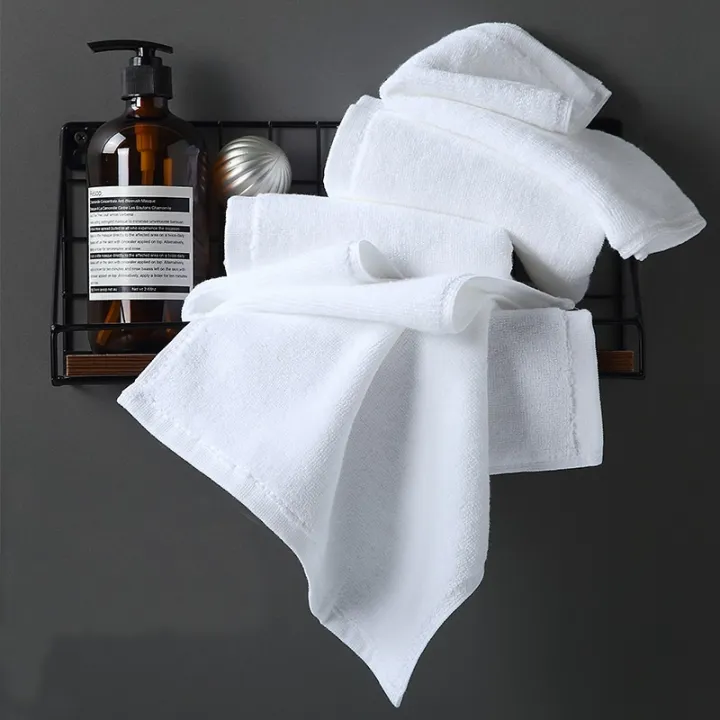 Plain White Thicker Face Towel 12pcs Per Pack(11x11INCHES) Lazada PH