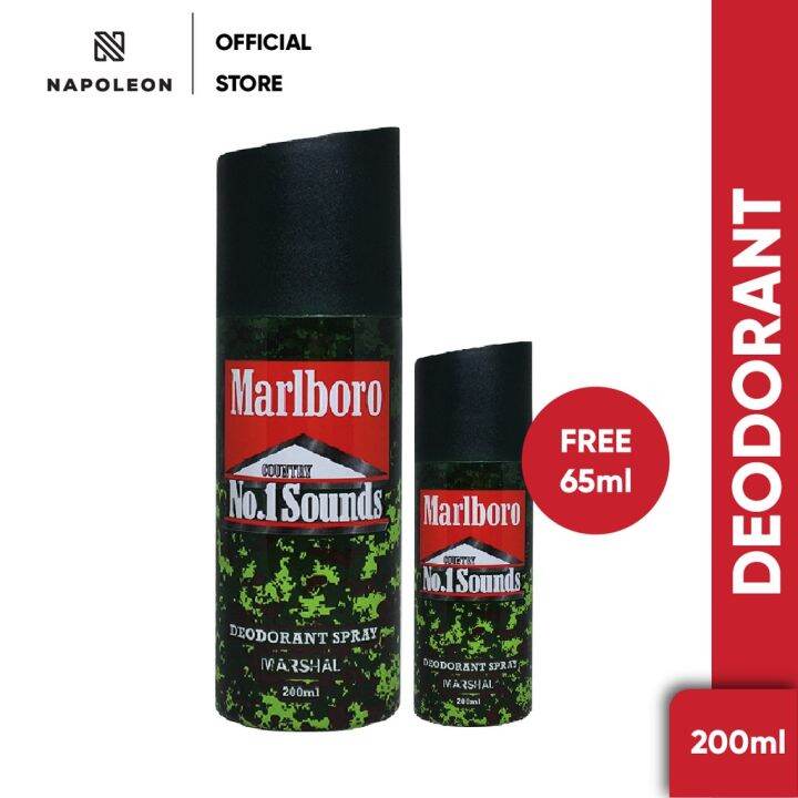 Parfum Deodorant Napoleon Marlboro Marshall 200 ml Free Marshall 65ml