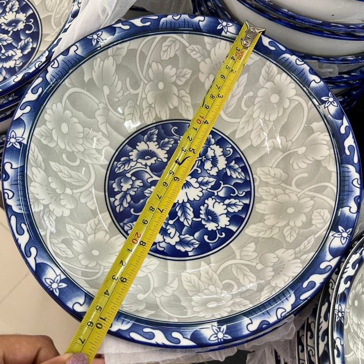 ชาม-เซรามิก-ceramic-bowl-ชามสวยๆ-ชามลายคราม-ลวดลายสวยงามคมชัด-เข้าไมโครเวฟได้-จานราคาถูก