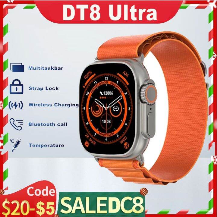 IWO DT8 Ultra Smartwatch Series 8 NFC GPS Tracks 2 Inches Bluetooth