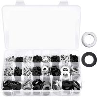 Flat Washers - 1300Pcs Flat Washers 10 Sizes Stainless Steel Flat Washers and Lock Washers Washer Assortment Set