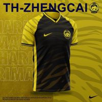 Hot✥ ZHENGCAI Harimau Malaysia Jersey Malaysia Away Jersey 2022-2023 Home Away Fans Issues Jersi Malaysia 2022 AWAY Black Man Football Fans Jersey 5xl