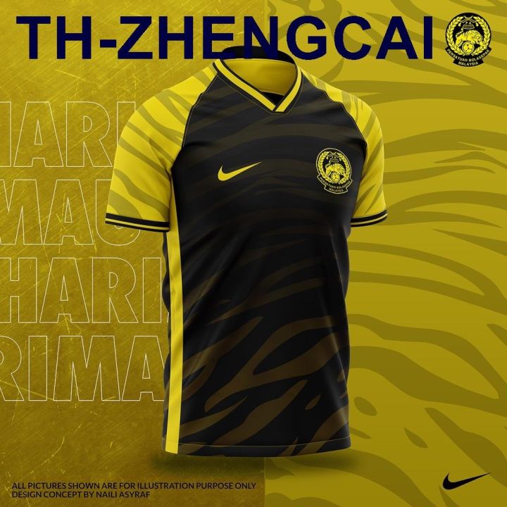 hot-zhengcai-harimau-malaysia-jersey-malaysia-away-jersey-2022-2023-home-away-fans-issues-jersi-malaysia-2022-away-black-man-football-fans-jersey-5xl