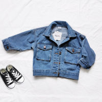 Thunderers Girls Jean Jackets Spring Autumn Boys Girls Denim Cardigan Coat Girls All-match Jacket 1-6Y Baby Girl Winter Clothes