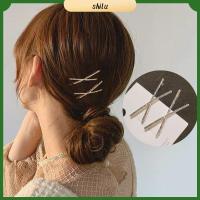 SHILU 1pc สาว Barrettes อุปกรณ์ตกแต่งผม คลิปผม X กิ๊บติดผม หมวกเจ้าสาว คลิปด้าน rhinestones