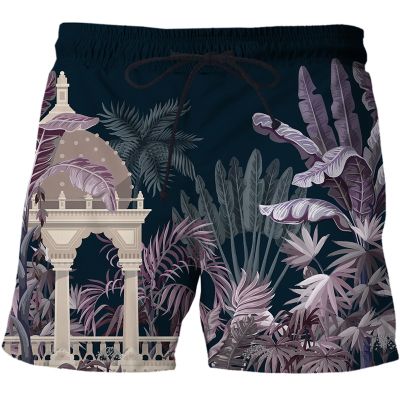 Selling Mens Beach Pants Casual Forest forest style Shorts Spring And Summer Beach Shorts Outdoor Sports Pants Swimming Pants