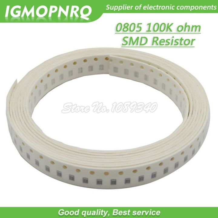 300pcs 0805 SMD Resistor 100K ohm Chip Resistor 1/8W 100K ohms 0805 100K