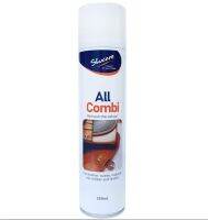 Shucare All Combi Spray 250 ml. สเปรย์บำรุงและให้ความเงางามตามแบบธรรมชาติสำหรับหนังกลับ หนังนูบัค หนังแก้ว หนังงู หนังจระเข้ ใช้ได้กับหนังทุกสี