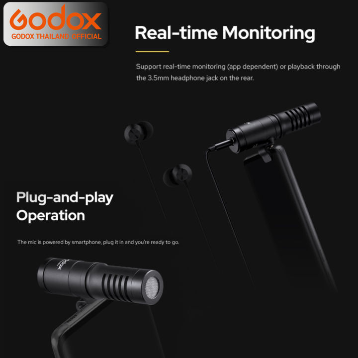 godox-microphone-geniusmic-vlogger-live-streame-smartphones-amp-tablets-รับประกันศูนย์-godox-thailand-3ปี