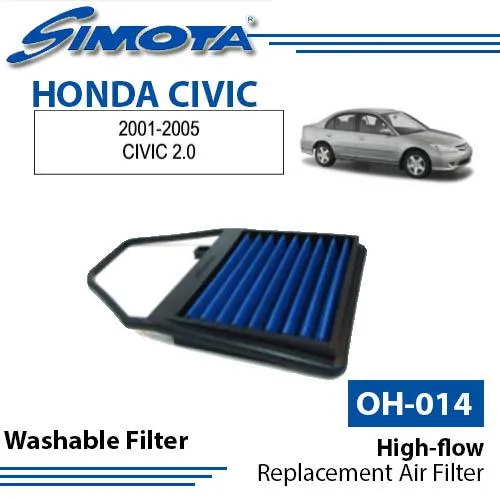 SIMOTA Performance Air Filters for Honda Civic 2.0 Model 20012005 UP