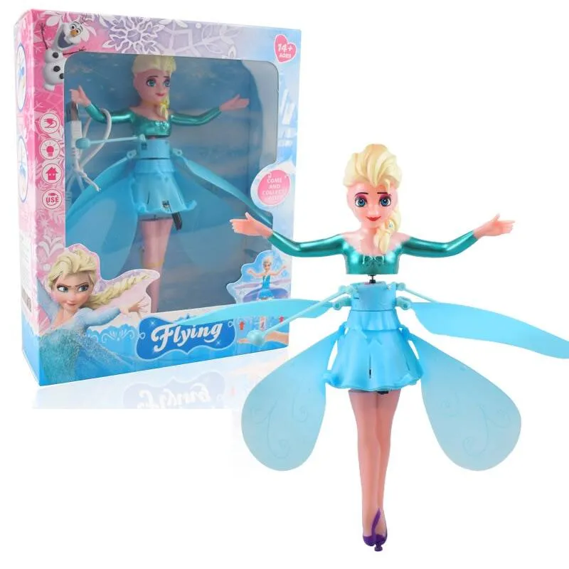 frozen flying doll