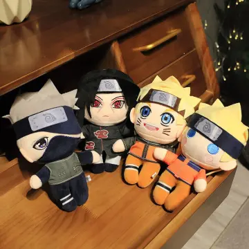 20cm Genuine Anime Naruto Plush Stuffed Doll Naruto Uchiha Itachi Kakashi  Cartoon Plush Doll Toy Boy Birthday Gift Home Decor