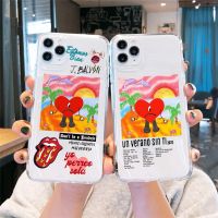 （ร้อน） Yo Perreo Sola Bad Bunny Maluma กรณีสำหรับ IPhone 11 12 13 14 Pro XS Max 8 7 14บวก X XR SE Soft TPU โทรศัพท์ปกใส Capa